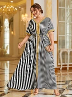 toleen oversize plus size maxi large dresses 2022 summer fashion elegant long shirt women muslim party evening festival clothing