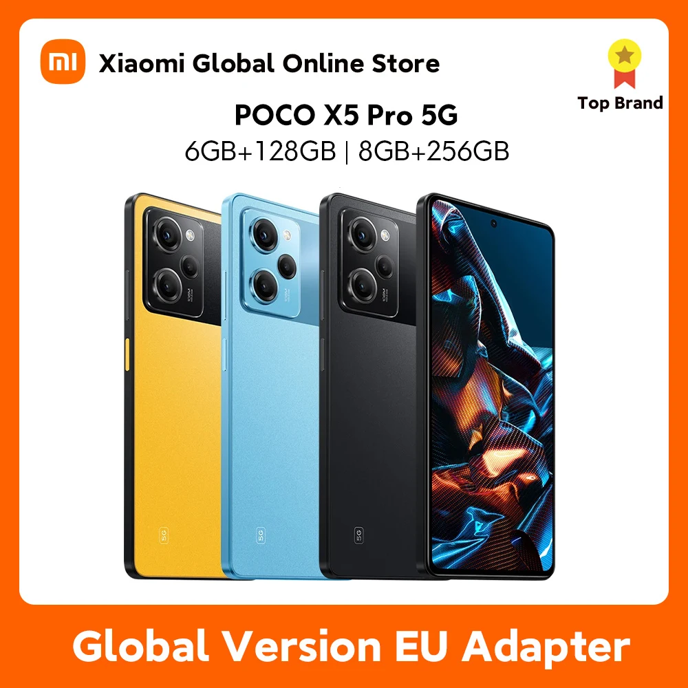 

POCO X5 Pro 5G 128GB/256GB Snapdragon 778G 120Hz Flow AMOLED DotDisplay 108MP 67W глобальная версия