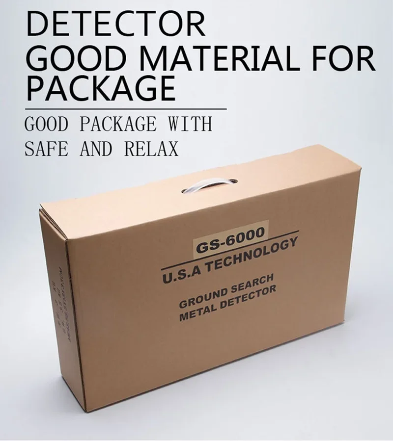 GS6000 Металлоискатель Высокоточный детектор Подземный искатель сокровищ Открытый