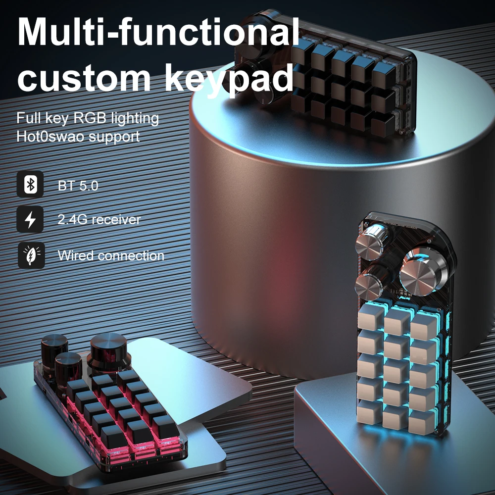 Bluetooth 5 0 программирование пользовательская макроклавиатура RGB механическая