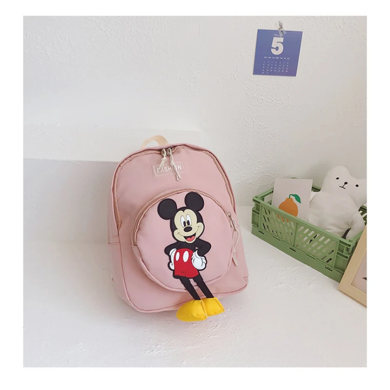 Disney Bag Mickey Kids Backpack Girls Travel Backpack Boys Backpack Large Capacity Lightweight Cute Kindergarten Baby Backpack