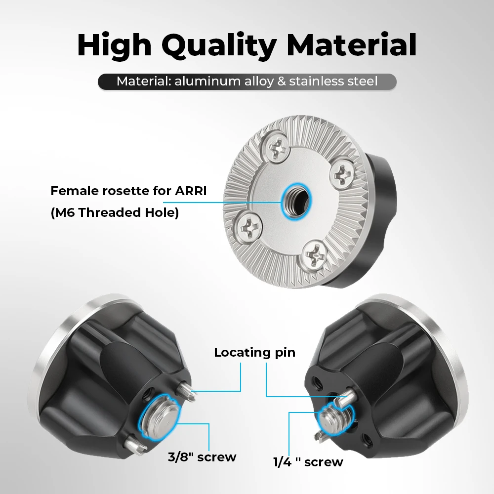 Фото Адаптер CAMVATE Standard ARRI Rosette Mount с резьбой 1/4