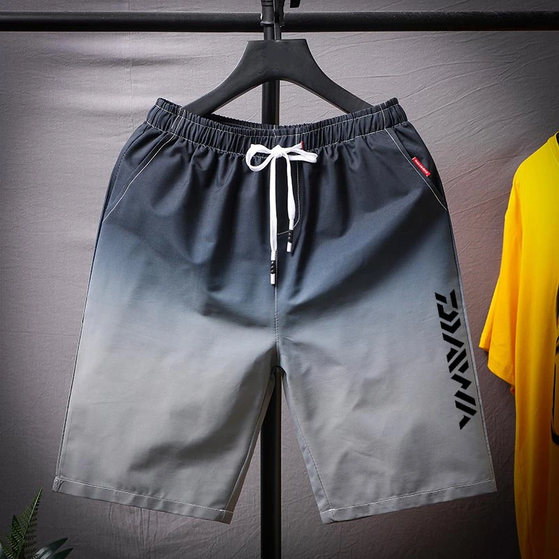 

Summer Men's Loose Fishing Shorts Climbing Casual Beach Running Sports Breathable Quick-Dry Fishing Clothes Fishing Pants