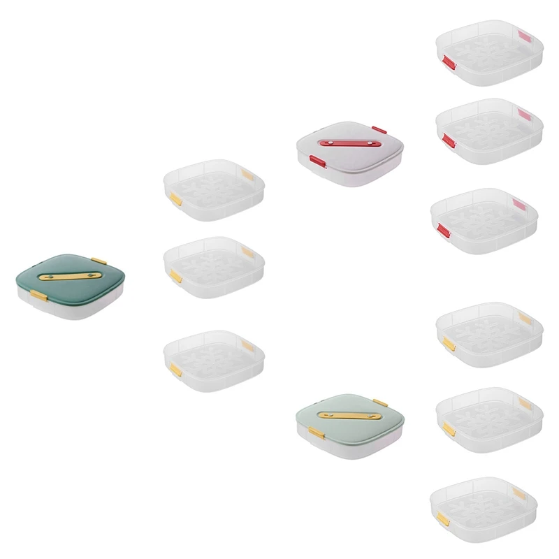 

Single Layer Dumpling Quick-Freeze Box Household Dumpling Tray Refrigerator Freeze Wonton Fresh-Keeping Storage Box