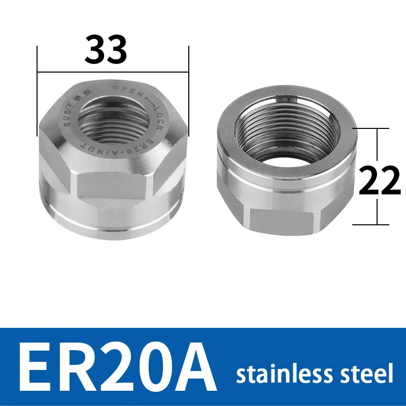 

Держатель инструмента с ЧПУ, шпиндель гравировального станка, гайка ER, гайка типа A, гайка типа UM ER8/11/16/20/25/32/40