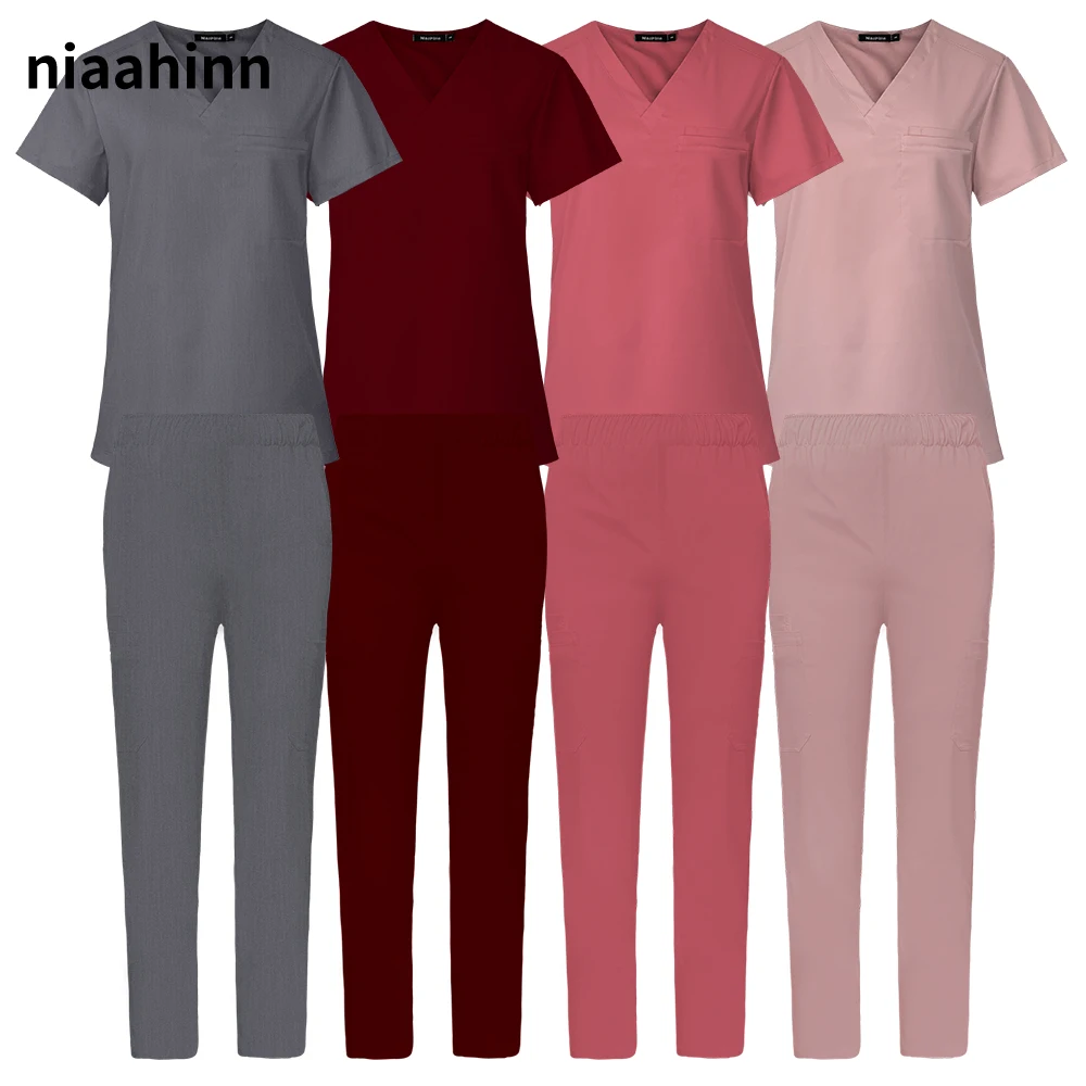 Unisex Pet Grooming Doctor Work Clothes High Quality Scrubs Uniforms Health Care Medical Accessories Hospital Nursing Workwear