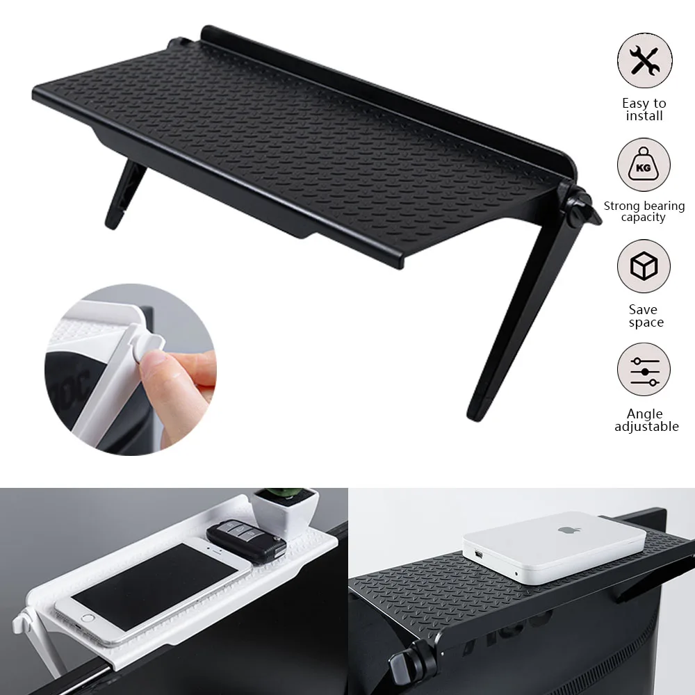 

Adjustable Desktop Stand Home Appliance ABS TV Display Rack Organizer Creative Screen Router Storage Rack Saving Space Garden