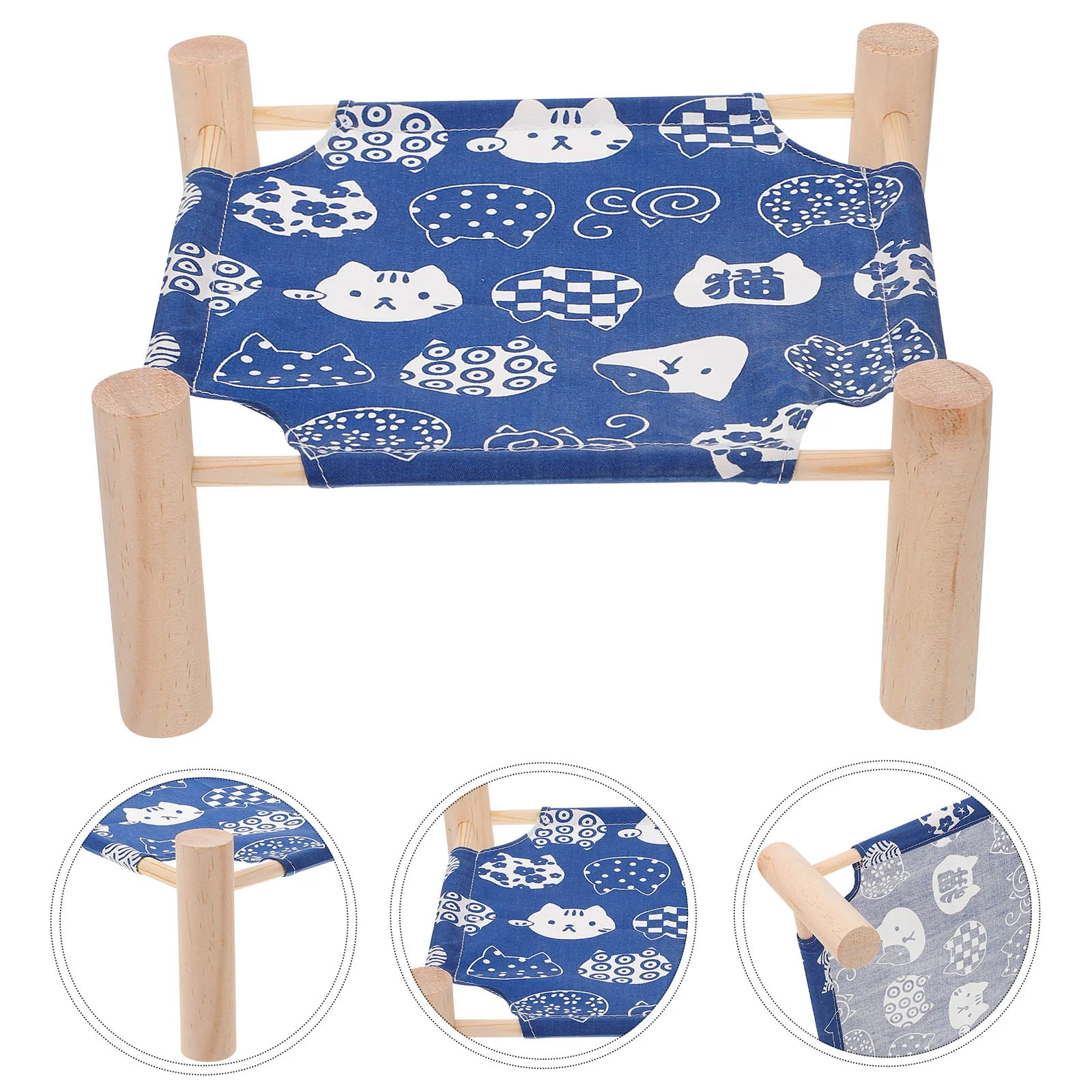 

Hamster Bed Hammock Pet Wooden House Elevated Catguinearat Sleeping Winter Chinchilla Cave Cot Samll Campbedding Stuff