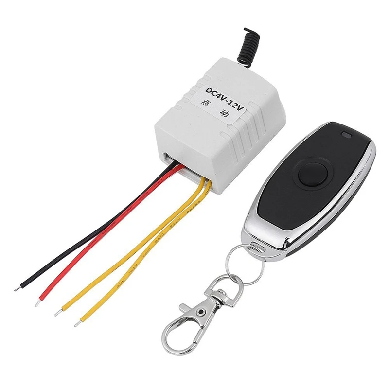 

Relay RF Wireless Remote Control Receiver DC4-12V 1 Channel 433Mhz RF Relay Wireless Remote Control For Computer Host