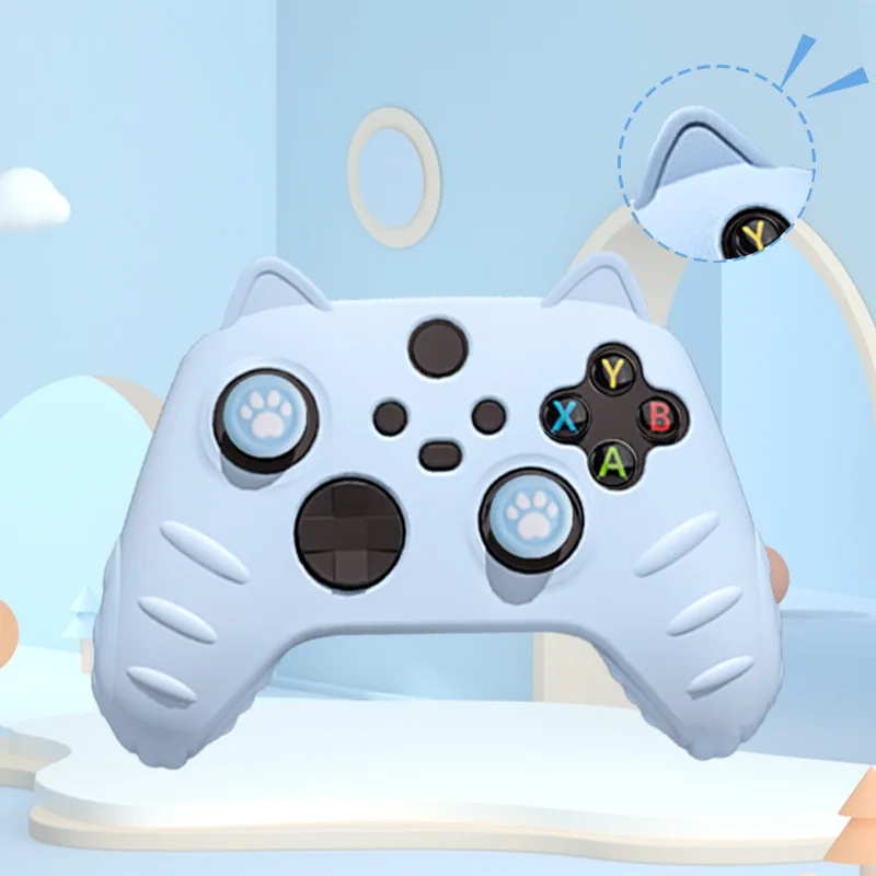 Силиконовый мягкий чехол в виде кошачьей лапки для Xbox серии X/S
