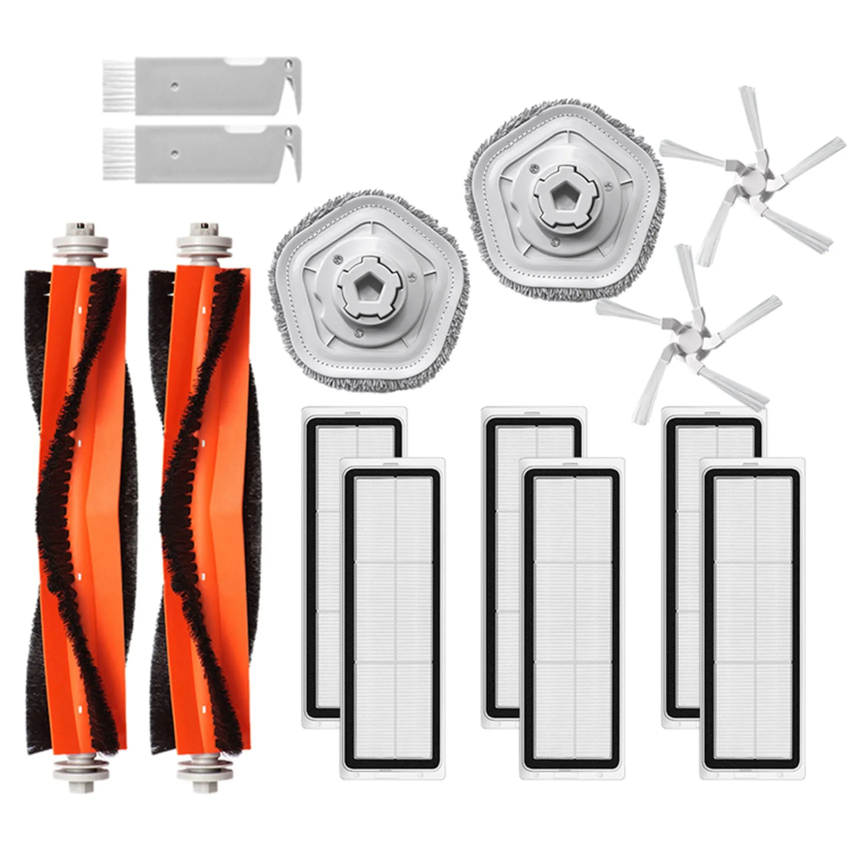 

Набор для робота-пылесоса Xiaomi Dreame W10, сменный моющийся фильтр НЕРА, насадка на швабру, основная и боковая щетки, 14 шт.