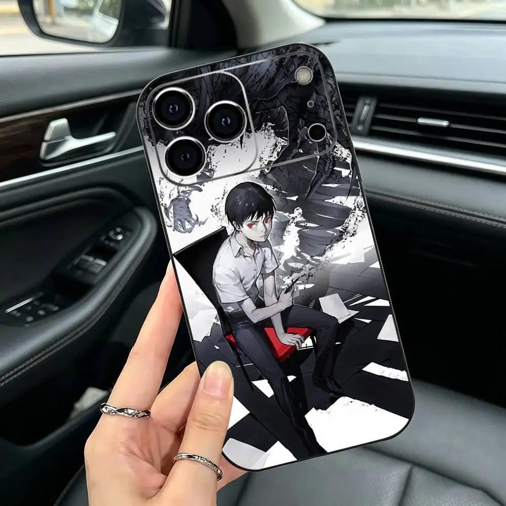 Фото Чехол для iPhone 17, 16, 15, 14, 13, 12, 11, XS, Plus, Pro Max с дизайном «Аниме Суперсила Кей А-Аджин», мягкий, черный, противоударный №4