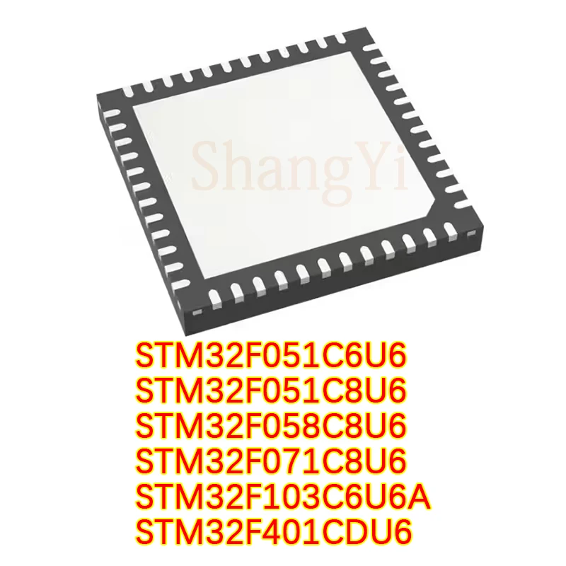 

1 шт./партия STM32F051C6U6 32F058C8U6 32F071 32F103C6U6A 32F401CDU6 QFN48