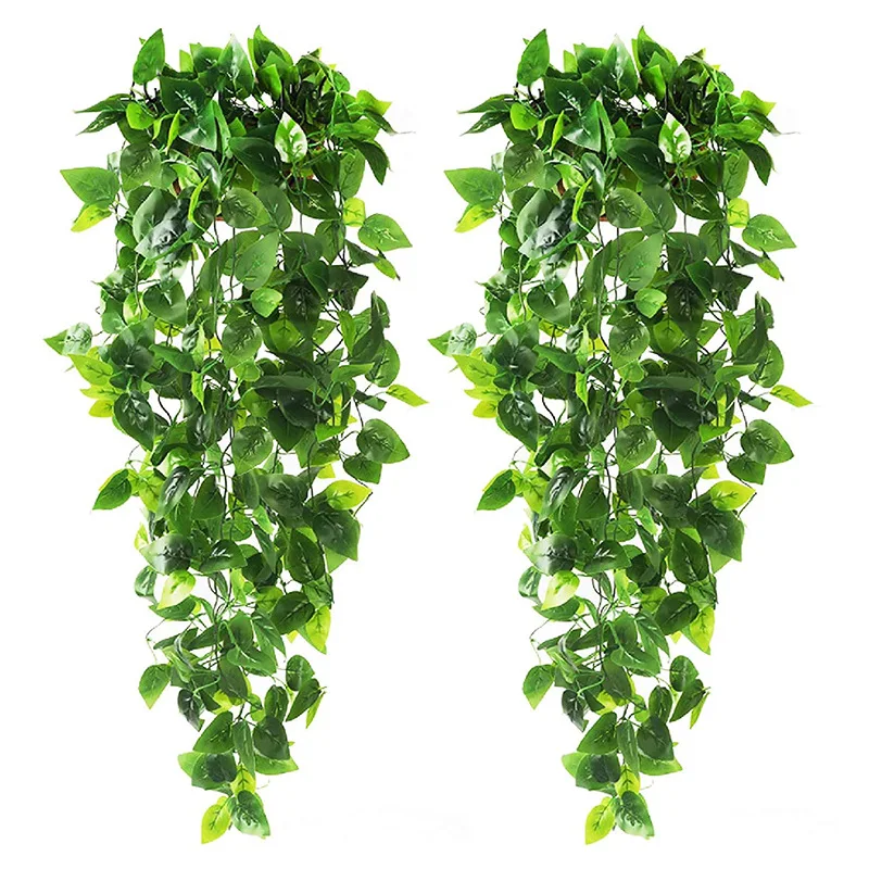 

1pc Artificial Ivy Leaf Garland Plants Vine Fake Foliage Flowers Creeper Green Ivy Wreath for Home Garden Dinning Room Decor