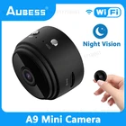 Миниатюрная IP-камера A9 с Wi-Fi и функцией ночного видения, 1080P