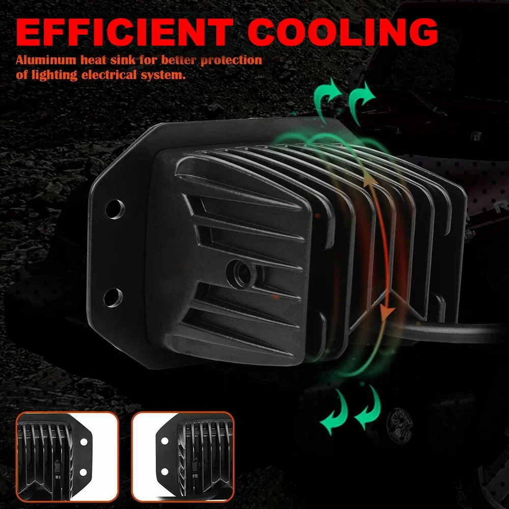 5 &quot40 Вт Погружной Монтаж Для Лодки Автомобиля Внедорожника 4x4 Рабочая Световая