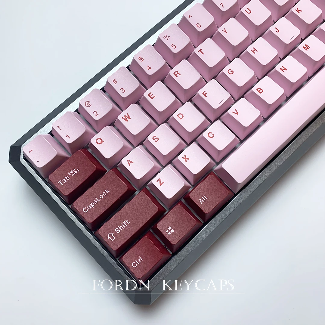 

127 Keys Cute Darling PBT Double Shot Keycaps For MX Switch Mechanical Keyboards OEM Profile Pink keycap Personalized Key Caps