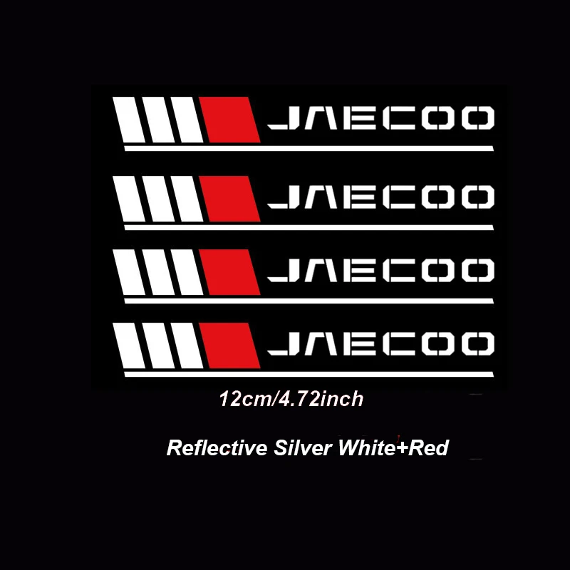 4 шт. светоотражающая наклейка на кузов автомобиля виниловая для Chery Jaecoo J7 J8 7 автоаксессуары