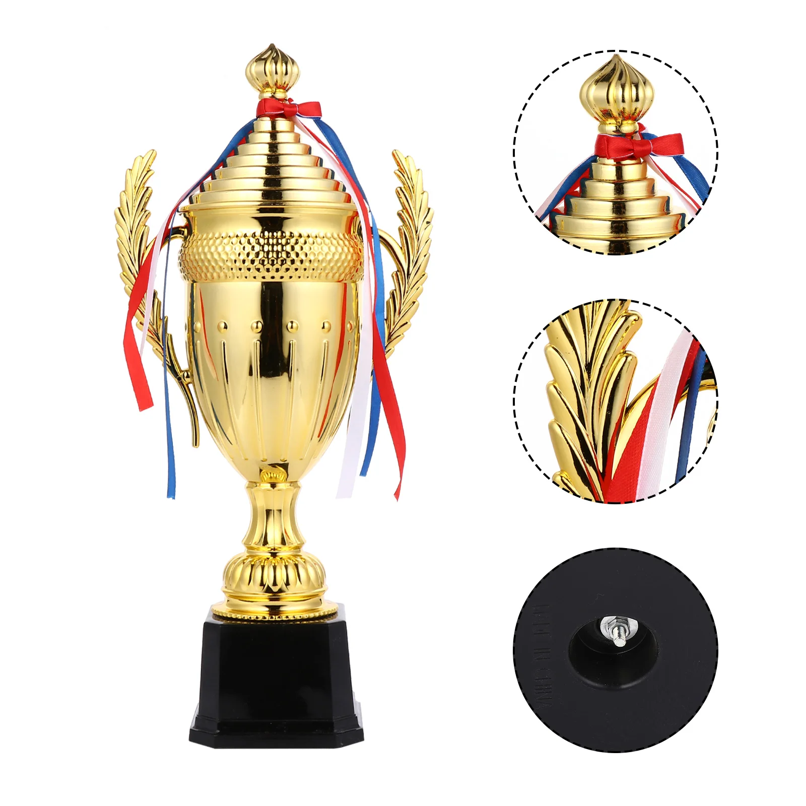 

Plastic Cup Trophy Golden Trophy with Lid Competition Award for Reward Prizes