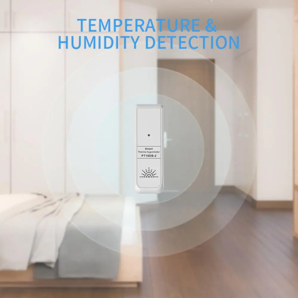 

Tuya Bluetooth Temperature Humidity Sensor Mini Thermometer Hygrometer Sensor Work With Smart Life App Control Smart Linkage