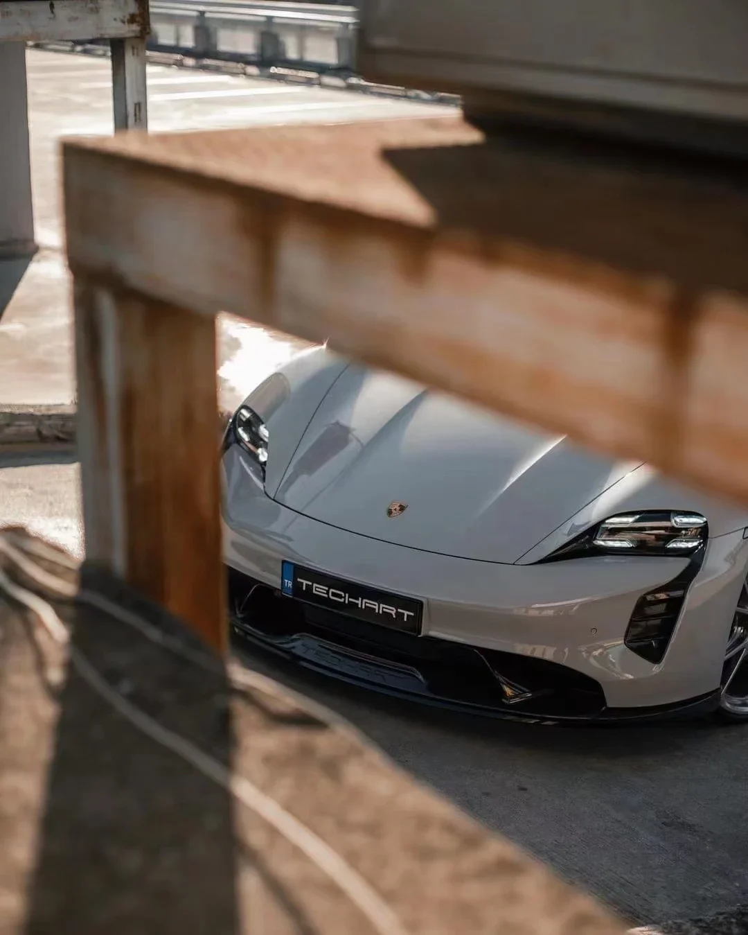 YICKU Высококачественный комплект кузова для Porsche Taycan Upgrade Techart Style Body Kit Передняя