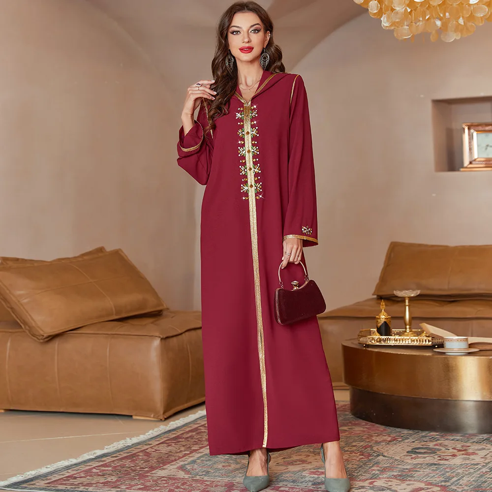Abaya Dubai Muslim Fashion Hijab Dress Djellaba Saudi Arabic Turkey Caftan Dresses for Women Caftan Marocain Islam Modest Outfit
