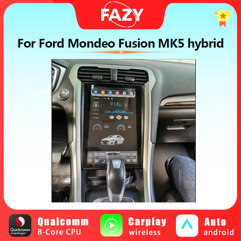 

12.1Inch Touch Screen Android For Ford Mondeo Fusion MK5 hybrid Car Radio Multimedia Video Player GPS Navigator Tesla Style DSP