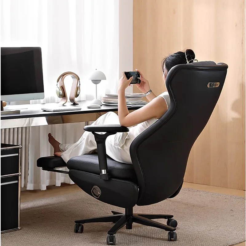Эргономичное электрическое кожаное офисное кресло игровое удобное компьютерное