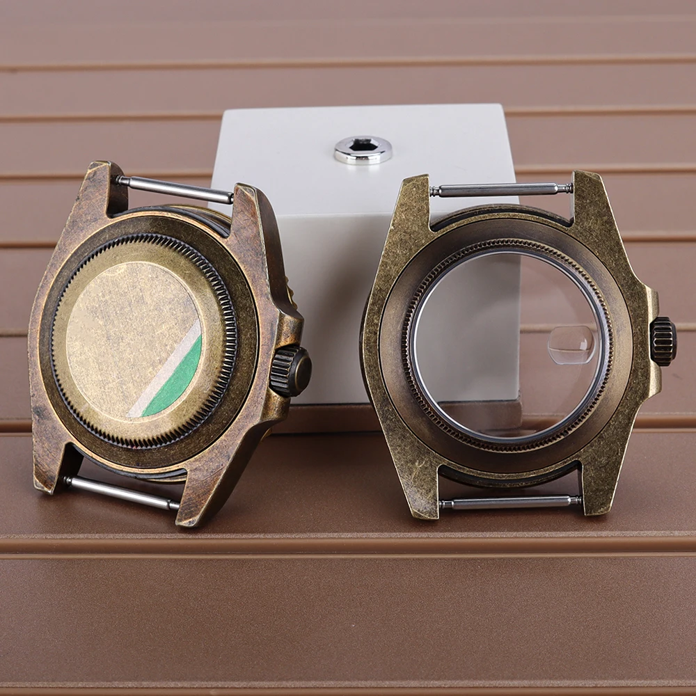 Корпус для часов 40 мм с сапфировым стеклом для механизмов Yacht Seiko NH35, NH36, NH3438, циферблат 28,5 мм, водонепроницаемость 20 АТМ, винтажные аксессуары для часов, безель с 120 кликами защелкивания. (art.: 3920daab8e992) - 3920daab8e992