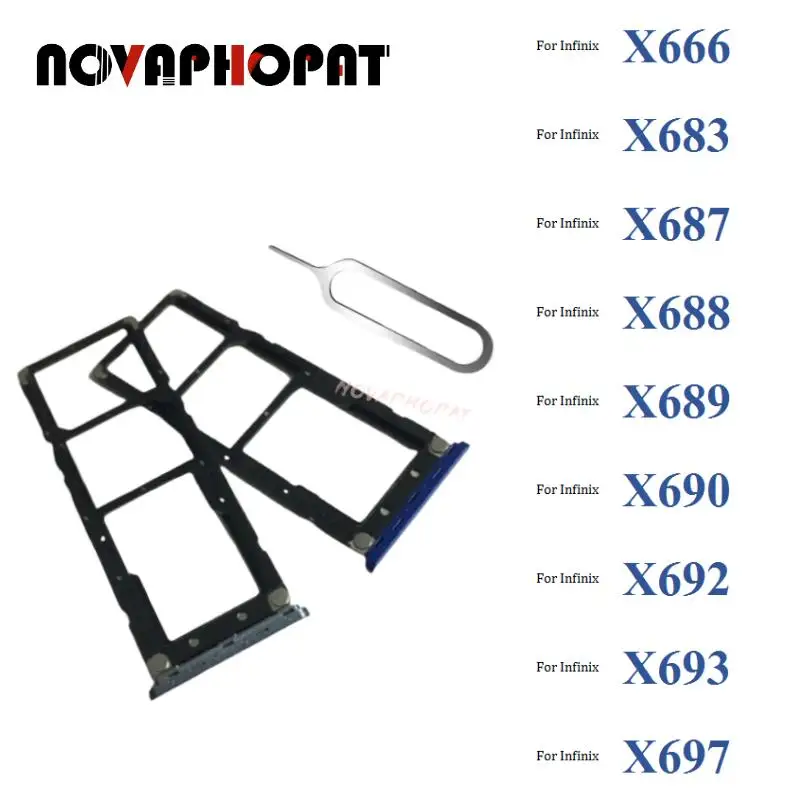 

10 шт., лоток для SIM-карты Infinix X666 X683 X687 X688 X689 X690 X692 X693 X697