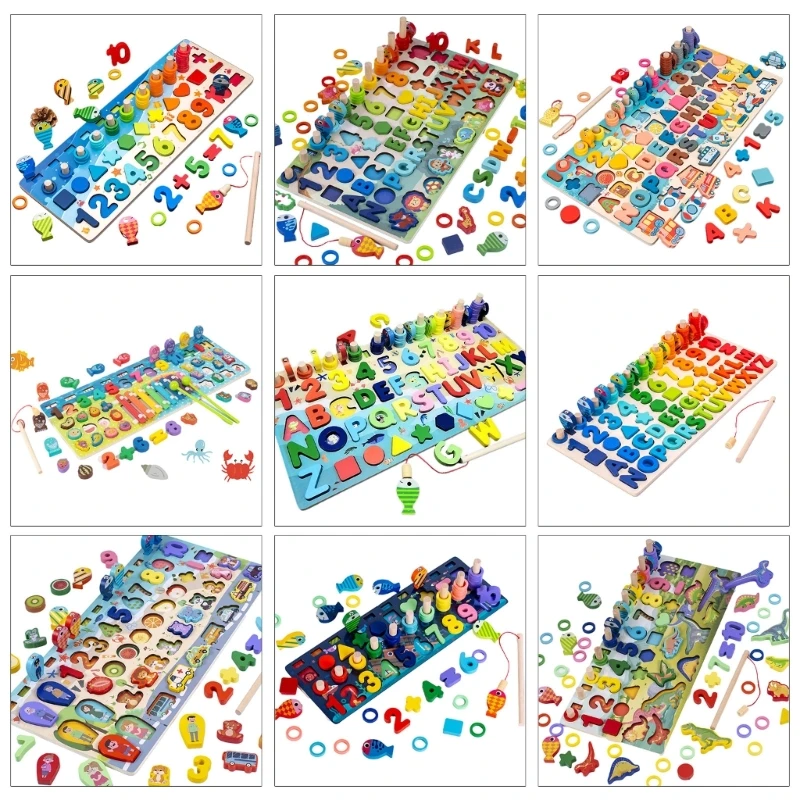 

Educational Color Matching Toy Magnetic Fishing Grasping Fine Motor Toddler