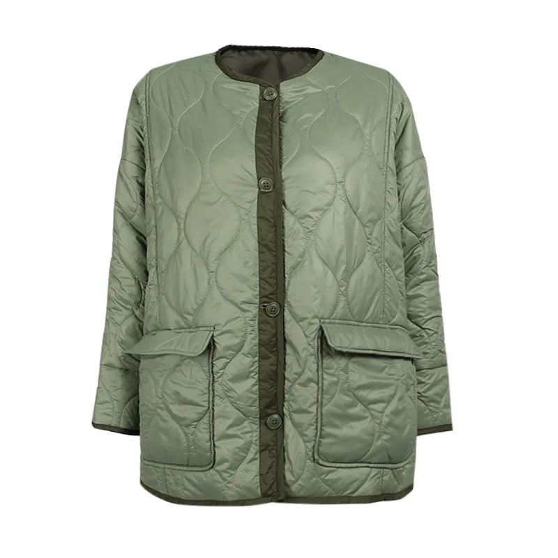 Women Thicken Warm Parka Coat Women's Winter Bread Coats O Neck Outwear Loose Oversized Padded Woman Pocket Jackets