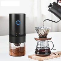 electric coffee grinder automatic beans mill portable espresso machine maker for cafe home travel usb rechargeable fast grinding