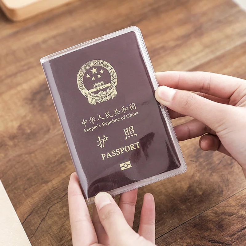 

Passport case travel passport holder document bag, frosted transparent multi card holder, passport protection case