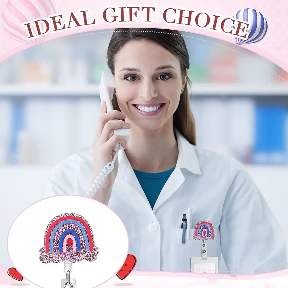 Выдвижной Значок-держатель для карт с именем врача