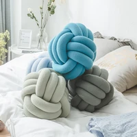 knot knit throw chunky knitted tube handmade baby yarns magic weight pillow gift dst decoration acrylic
