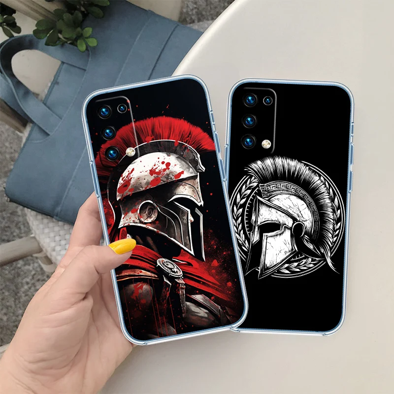 Прозрачный чехол для телефона IJ54 Spartan Warrior для Motorola Moto G7 G8 G9 G84 G85 G73 G24 G15 Z2 Play Power Plus (art.: 3920db8e2da07) - 3920db8e2da07