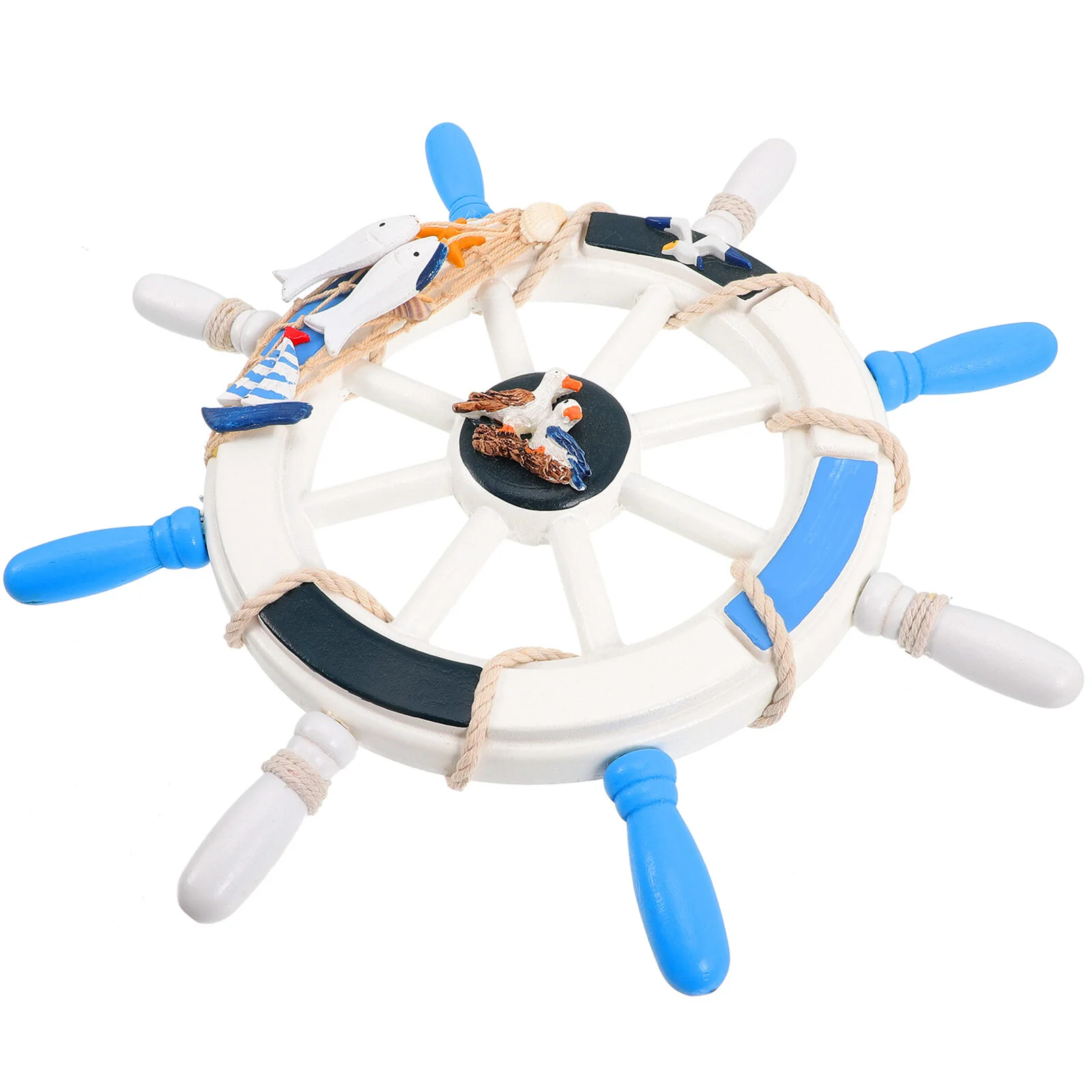 

Retro Gifts Wooden Decor Pendant Wall Home Ornament The Wooden Rudder Hanging Seaside