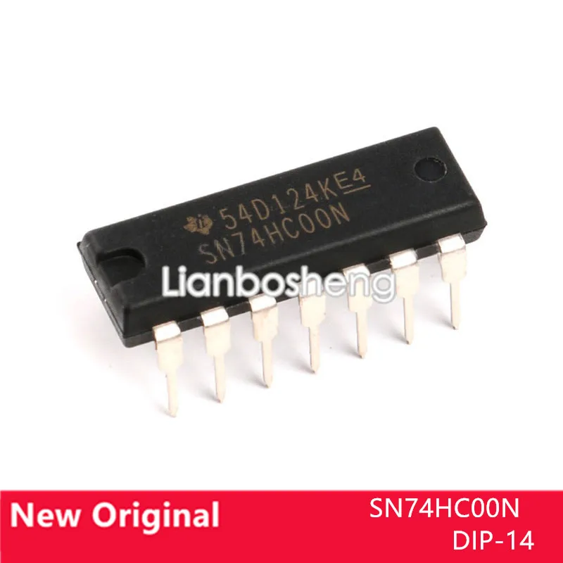 

10PCS new original SN74HC00N DIP-14 Logic chip four 2 inputs and NOT gates