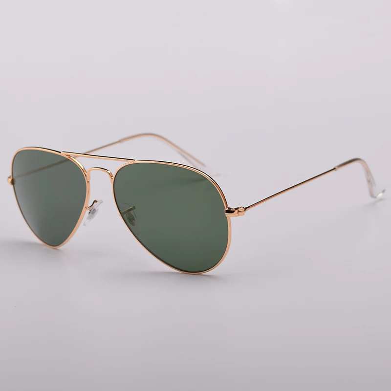 G15 glass lens design women men 3025 aviation Sunglasses gradient lenses sun glasses UV400 feminin brand new oculos vintage