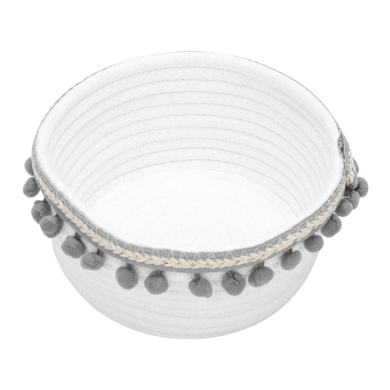 Акция! Хлопковая веревка в виде шара рабочая корзина для хранения косметики