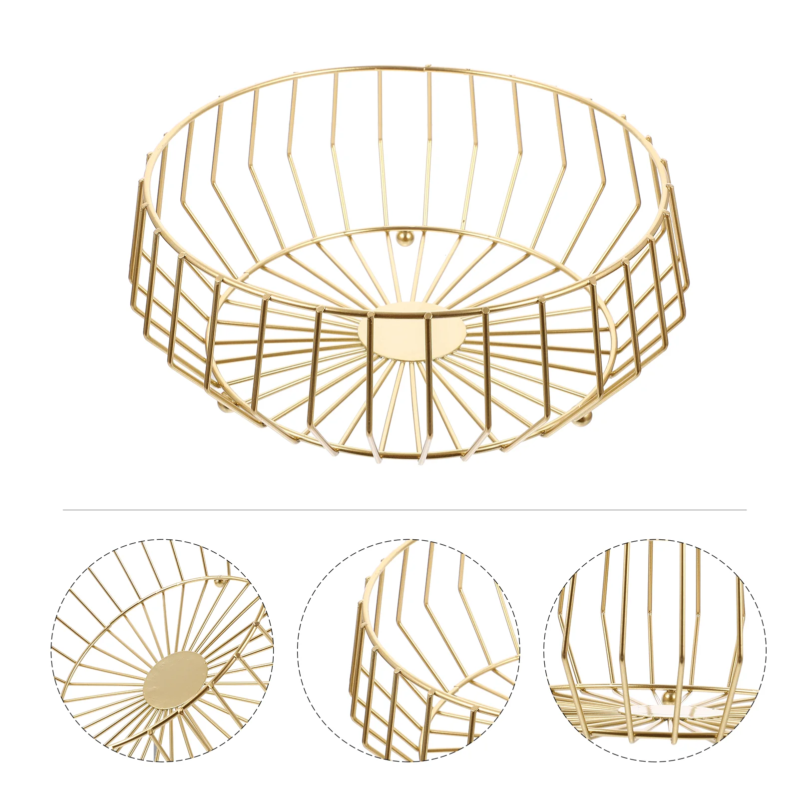 

Metal Wires Food Fruit Storage Basket Premium Tea Table Household Multi-functional