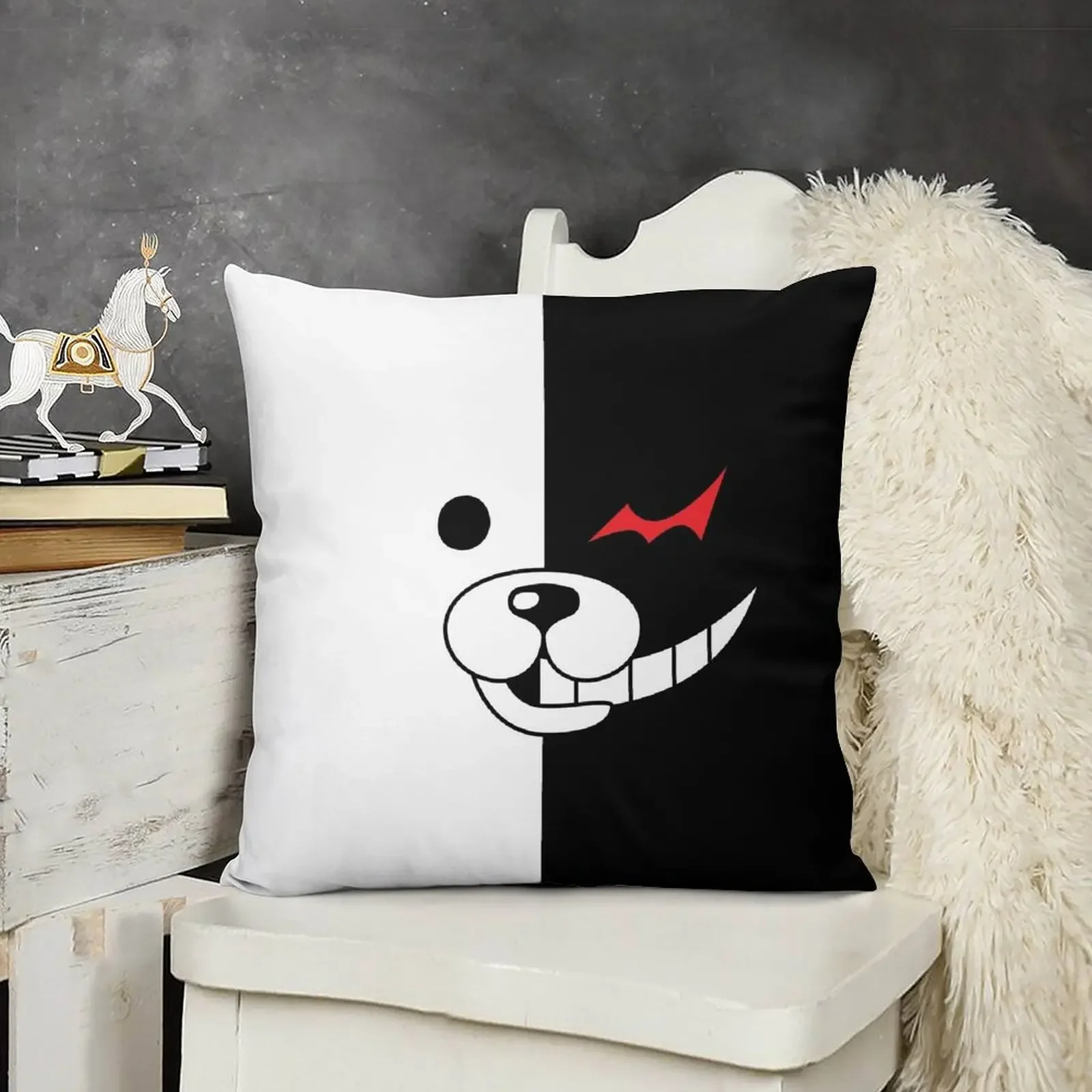 Danganronpa-Monokuma декоративная подушка роскошная прямоугольная наволочка подушки для