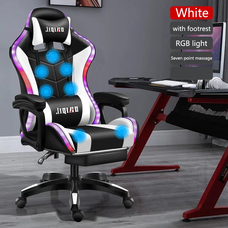 Home Ergonomic Gaming Chair Waterproof Back Support Massage Desk Art Design Office Chair Sillas Gaming Office Furniture JW75JY