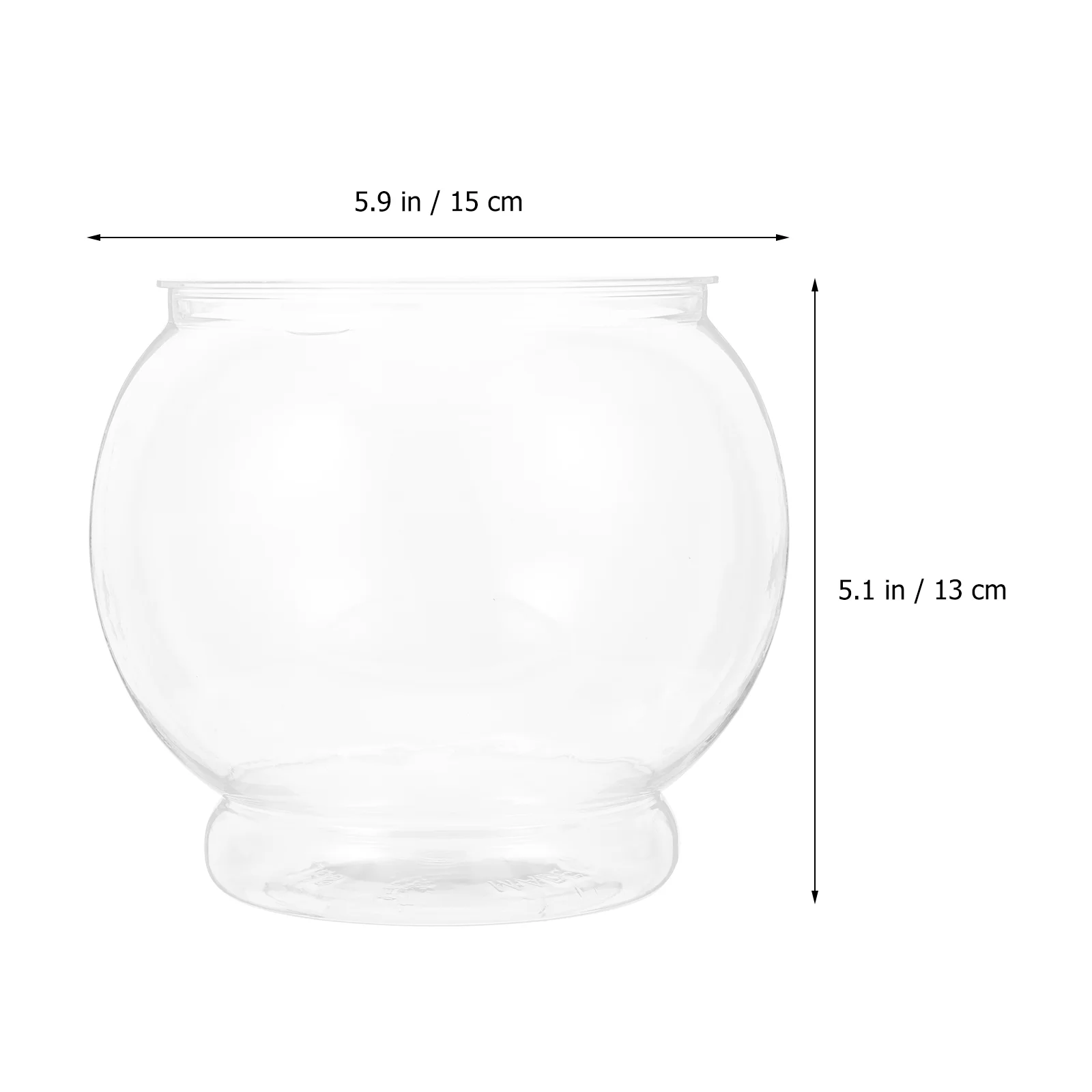 

3Pcs Globe Tank Delicate Bowl Transparent Design Bowl Creative Desktop Tank Decor
