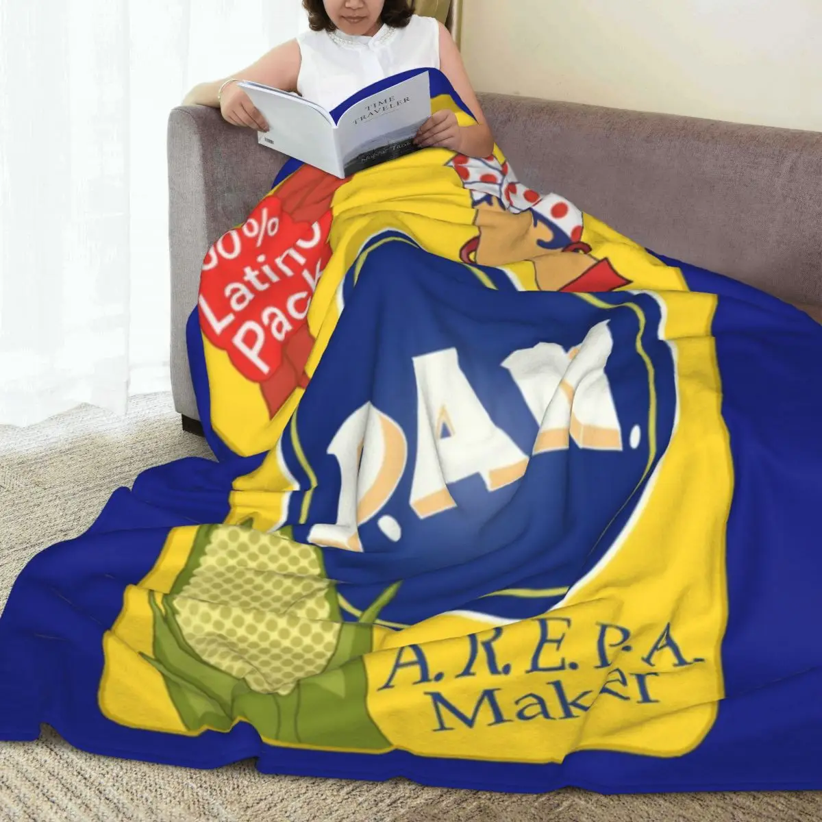 Кинетическое одеяло микро Флисовое в стиле Харина четыре размера теплая Ретро