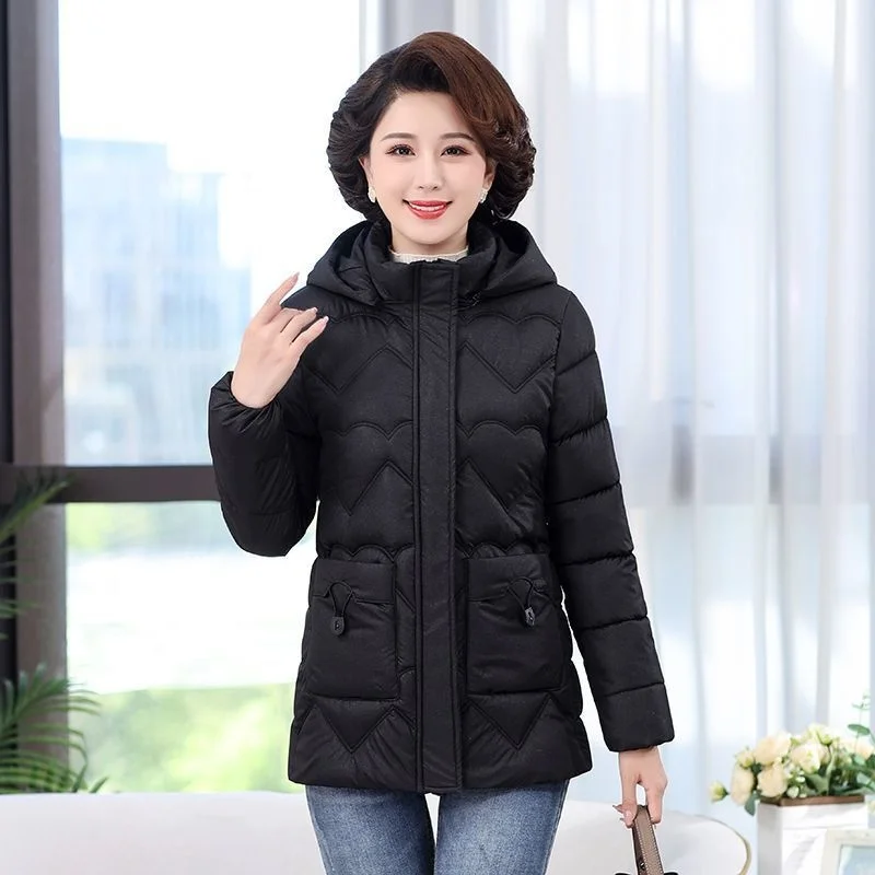 New mother's down Middle women's fashionable winter short small Middle and old westernized