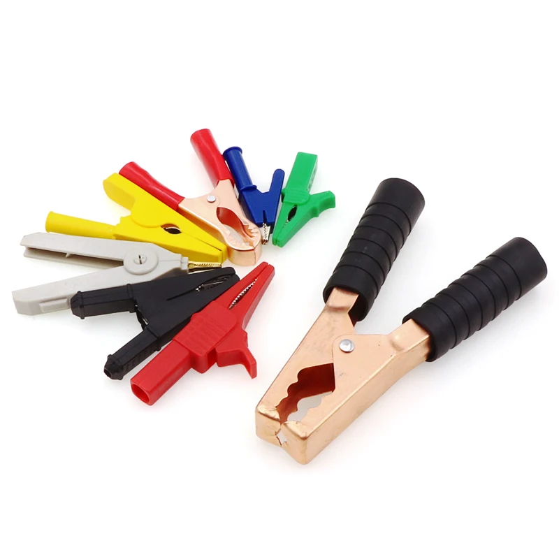 Зажим типа крокодил металлический зажим 55 мм 85 для вилки банан 4 с датчиком 10 А 30