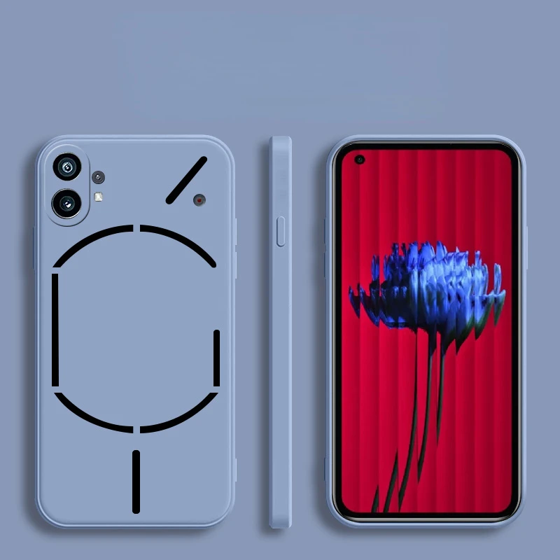 

For Nothing Phone One A063 Case Liquid Square Ultra-Thin Slim Fit Soft Silicone Phone Cases for Nothing Phone One 1