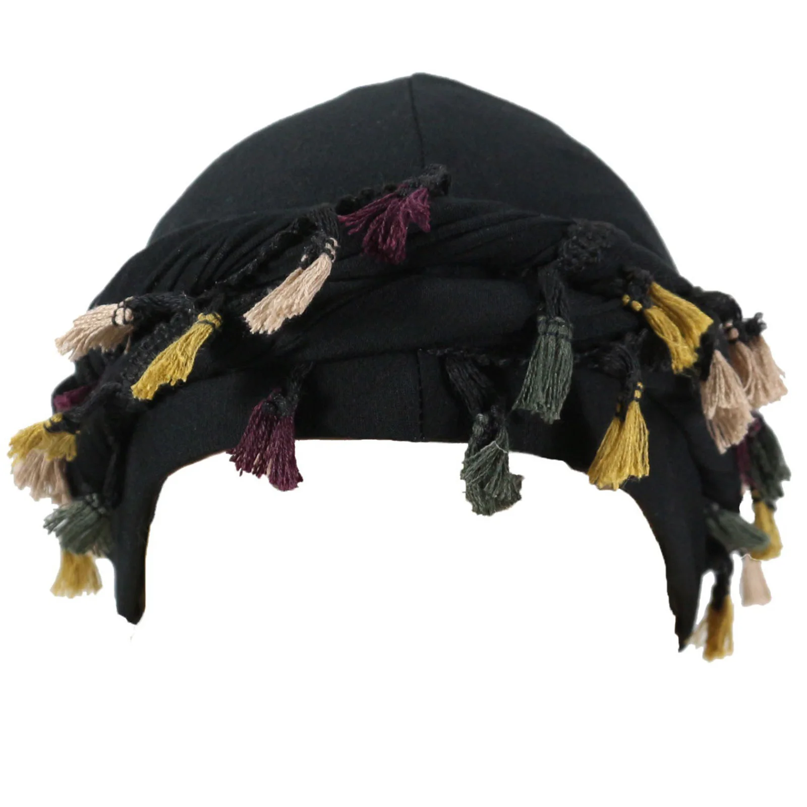 Впитывающая пот бандана Durag для бега и верховой езды. Витой хвост с бахромой